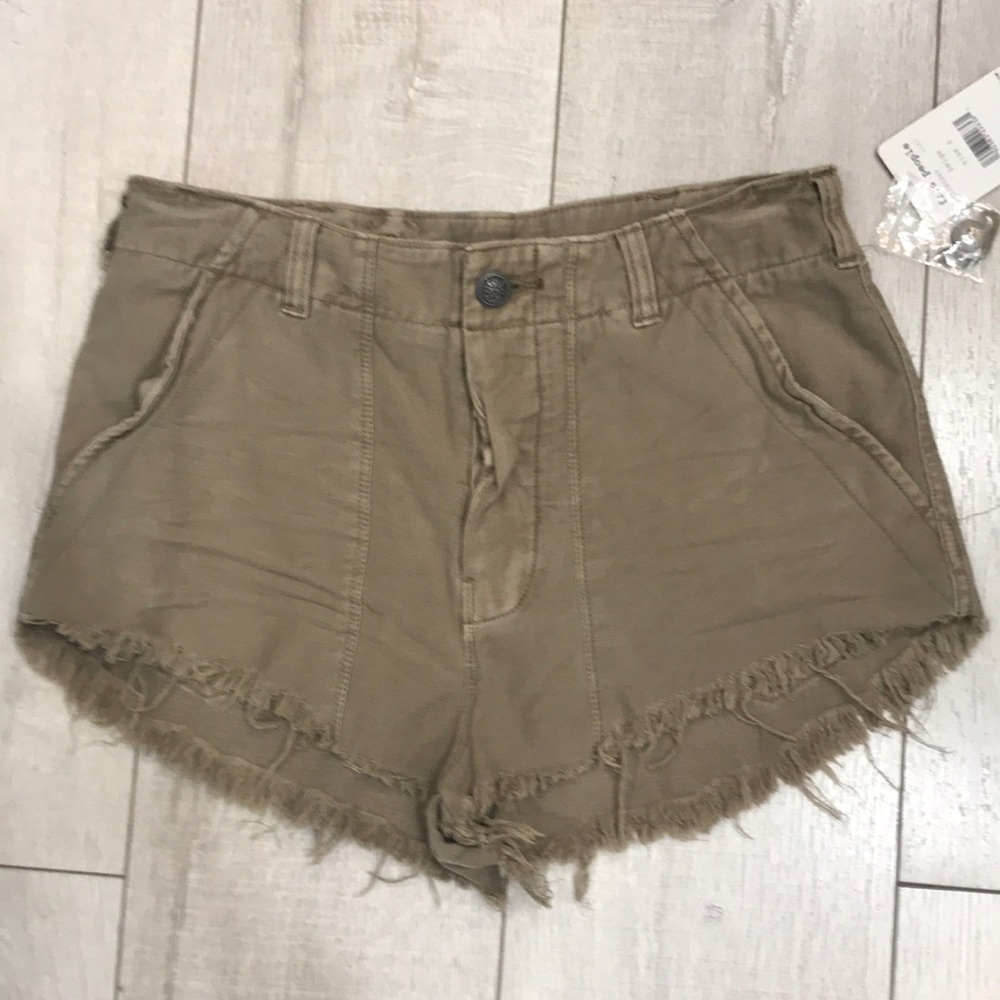 NWT Free People Raw & Patched Short